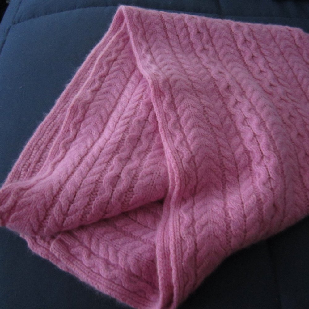 GENEVA PINK 100%  CASHMERE SCARF